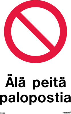 älä peitä palopostia