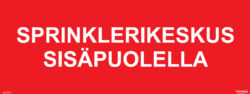Sprinklerikeskus sisäpuolella