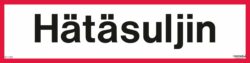 Hätäsuljin