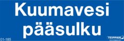 Kuumavesi pääsulku