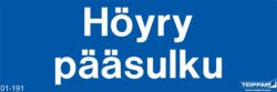 Höyry pääsulku