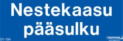 Nestekaasu pääsulku