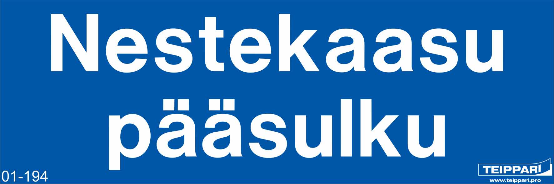 Nestekaasu pääsulku
