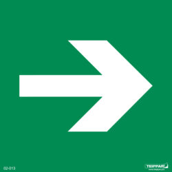 Poistumisreitin suuntanuoli