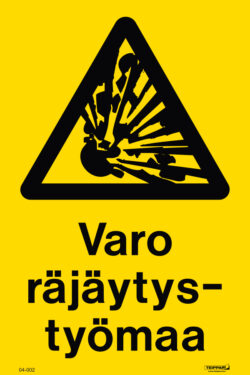 Varo räjäytystyömaa