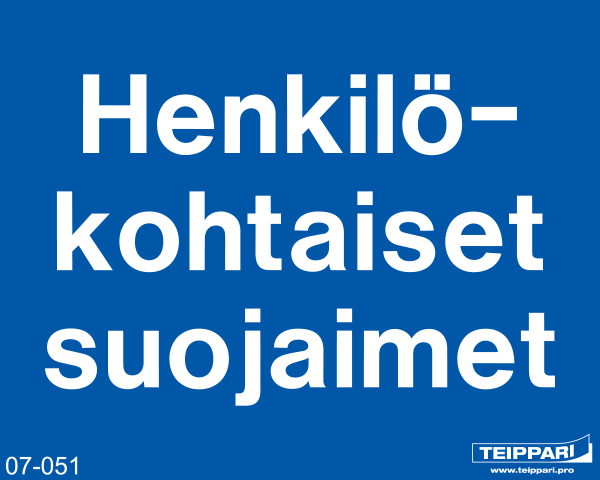 Henkilökohtaiset suojaimet