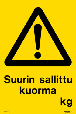 Suurin sallittu kuorma