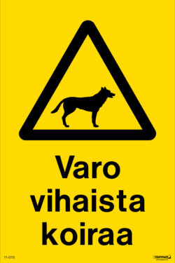 Varo vihaista koiraa