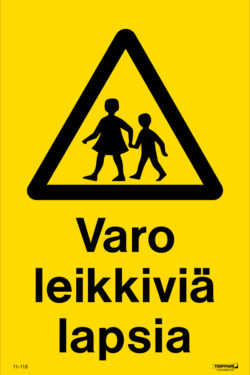 Varo leikkiviä lapsia