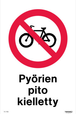 Pyörien pito kielletty