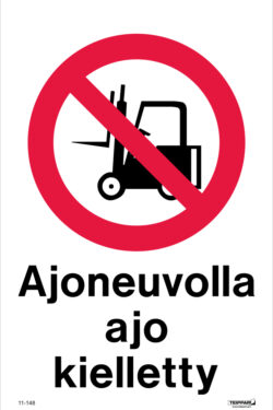 Ajoneuvolla ajo kielletty