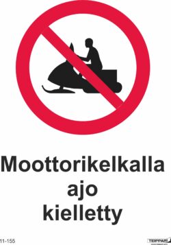 Moottorikelkalla ajo kielletty