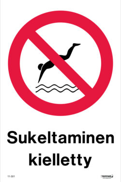 Sukeltaminen kielletty