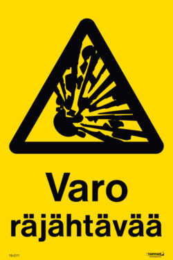 Varo räjähtävää
