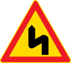 A2.2 Mutkia joista ensimmäinen vasemmalle