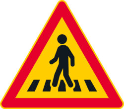 A15 Suojatien ennakkovaroitus